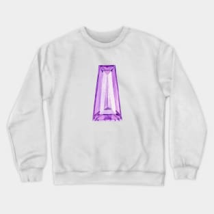 Tapered Baguette Amethyst Crewneck Sweatshirt